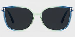 Rodz Blue-Green Square Sunglasses0