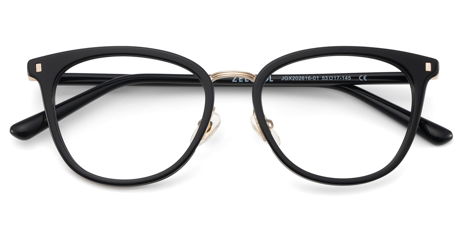 Caden Eyeglasses in Round Black Frame | Zeelool5