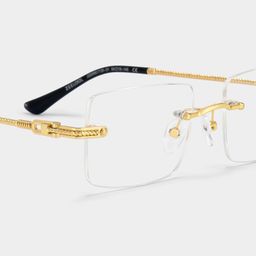 Peavy Gold Rectangle Glasses4
