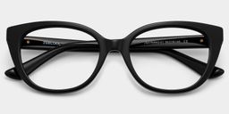 Charlotte Black Cat eye Glasses1