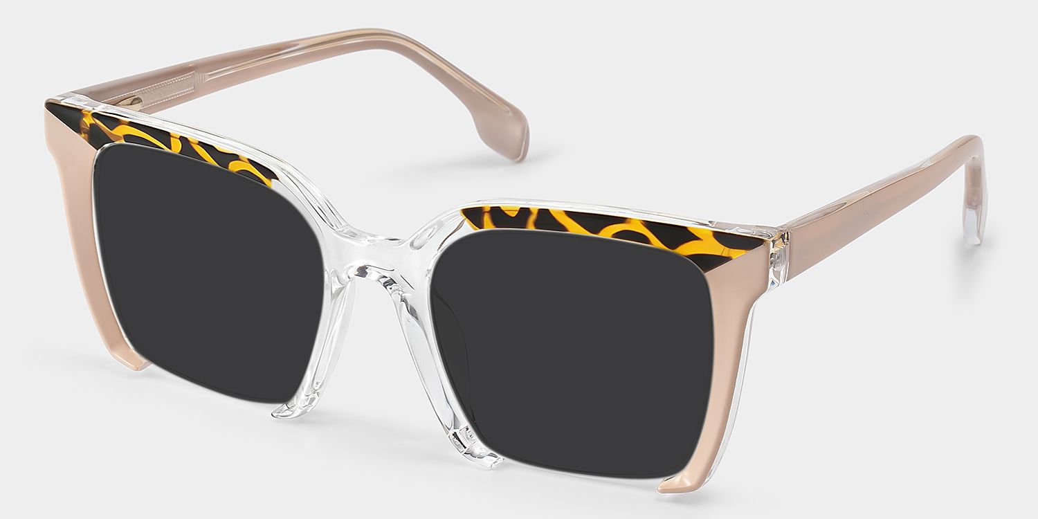 Misty Square Style Pink Frame Sunglasses | ZEELOOL2