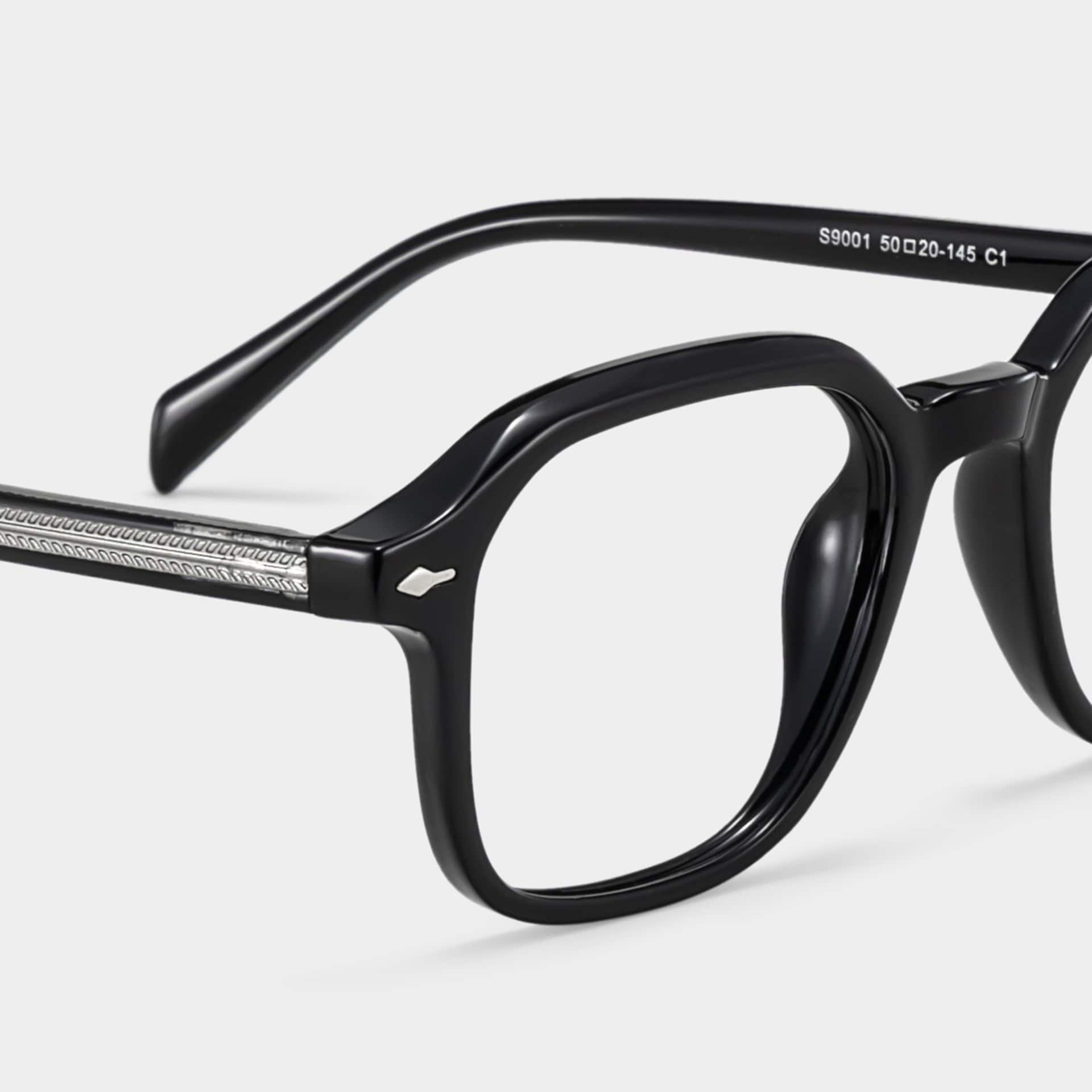 Josh Black Frame Glasses with Rectangle Frame Online | ZEELOOL5