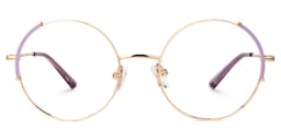 Rindy Round Purple Glasses0