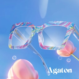 Agaton Square Colorful Glasses4