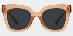 Malcolm Square Beige-Clear Sunglasses0