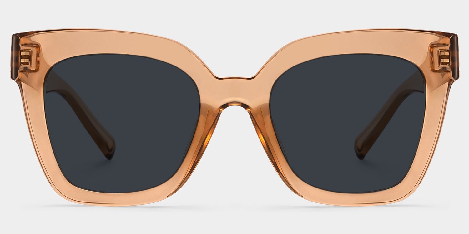 Malcolm Square Beige Sunglasses for Women & Men | ZEELOOL0