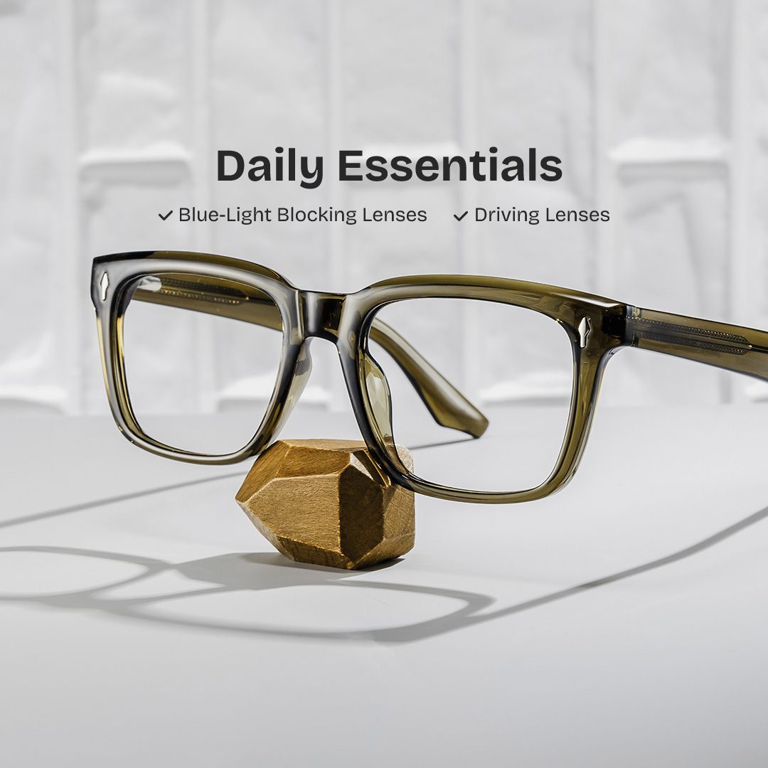 Fletcher Brown Frame Glasses with Rectangle Frame Online | ZEELOOL0