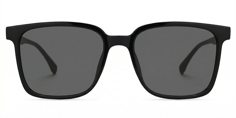 Contreras Black Square Sunglasses