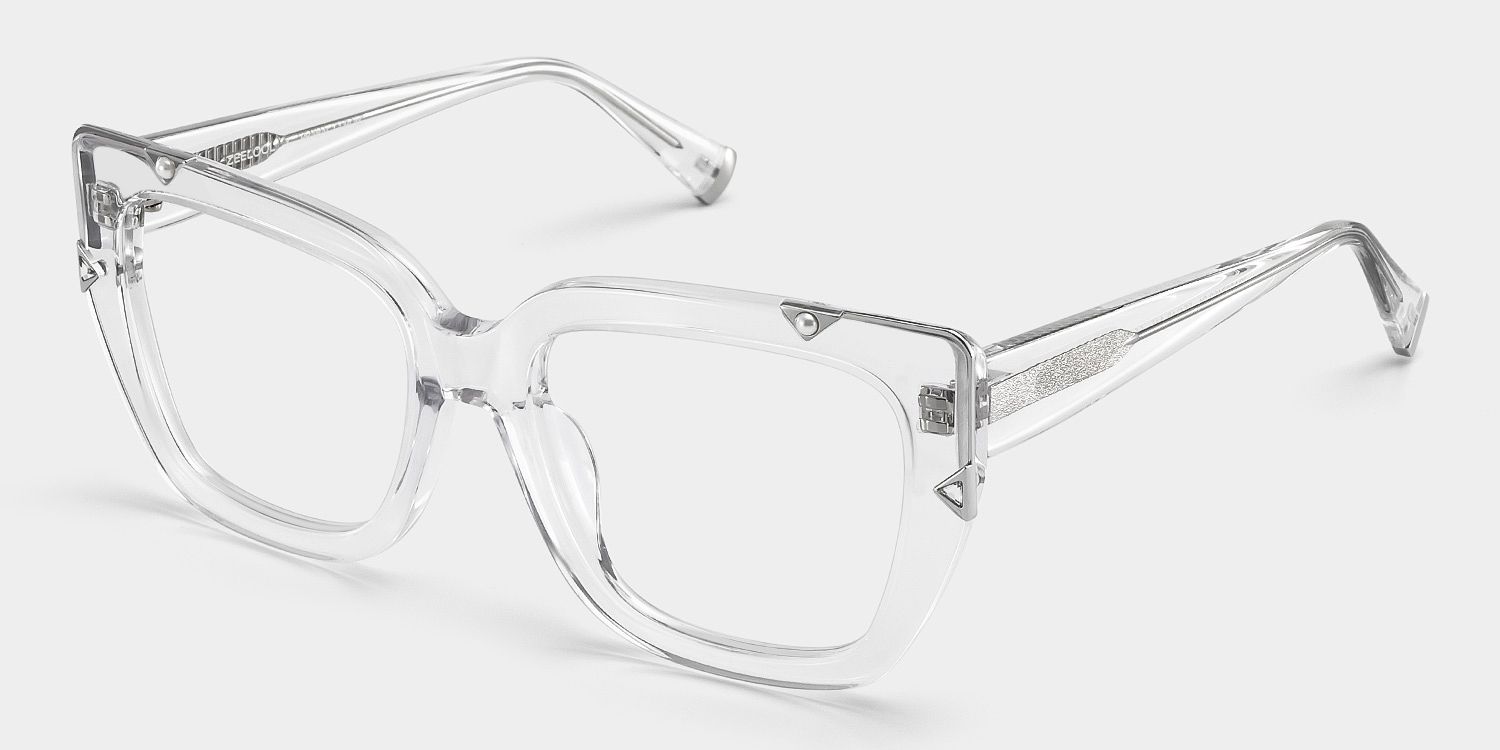Marilyn Clear Butterfly Frame Designer Glasses | ZEELOOL x Prabal