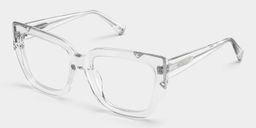 A clear, oversized frame that's playful and chic.3