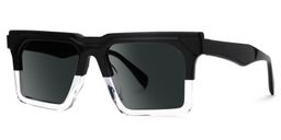 Lebar Square Black-Clear Glasses1