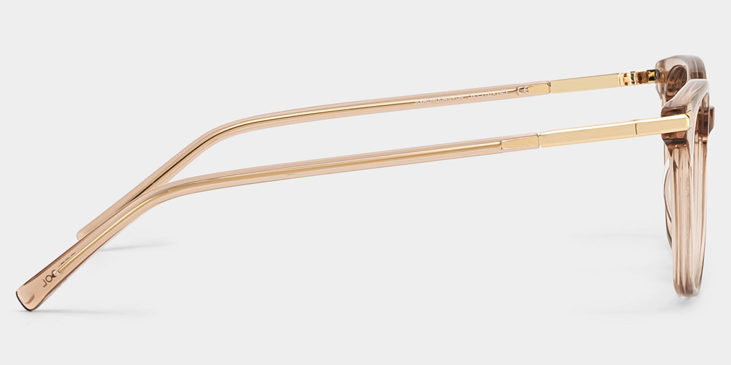 Square Beige Eyeglasses- Vilmarie Acetate Frame Glasses4