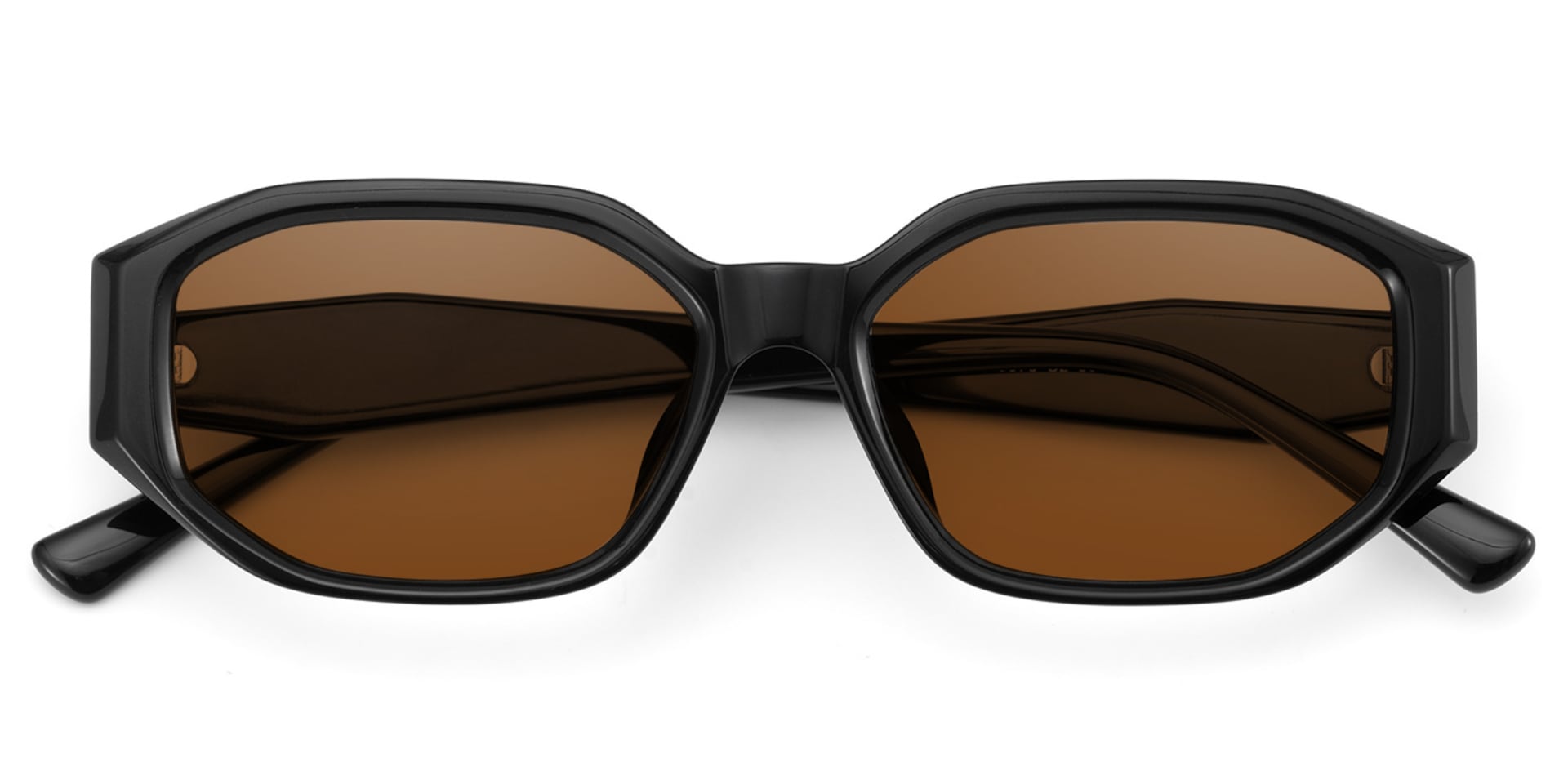 Kiara Black Geometric Sunglasses in TR90 Material1