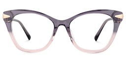 Cledus Cateye Two-Tone Glasses0