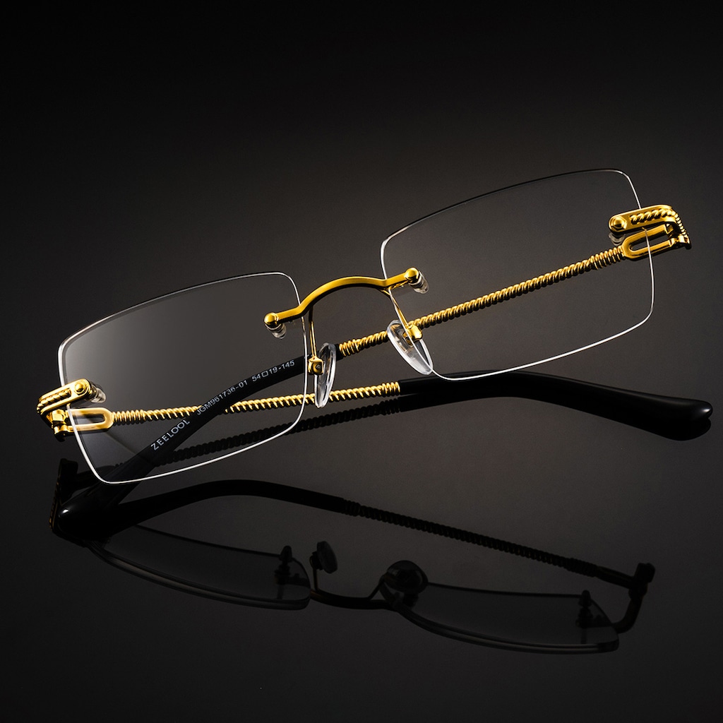 Peavy Rectangle Gold Glasses