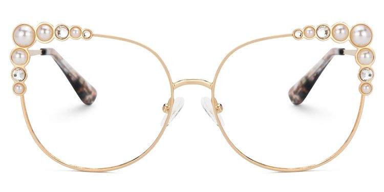 Wallice Cateye Gold Glasses
