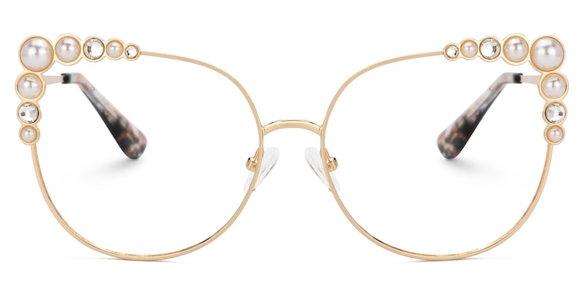 Wallice Cateye Gold Glasses