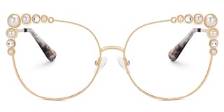 Wallice Cateye Gold Glasses0