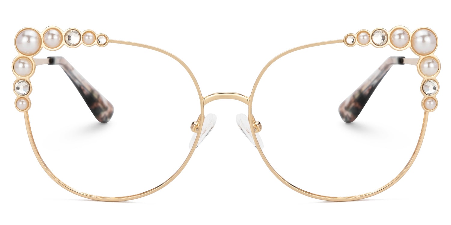Wallice Cateye Gold Glasses