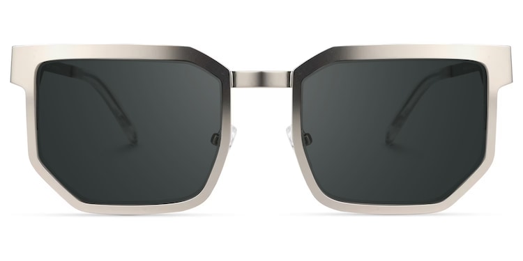 Barber Geometric Silver Glasses