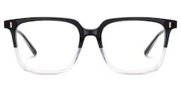 Delaine Rectangle Black Crystal Glasses2