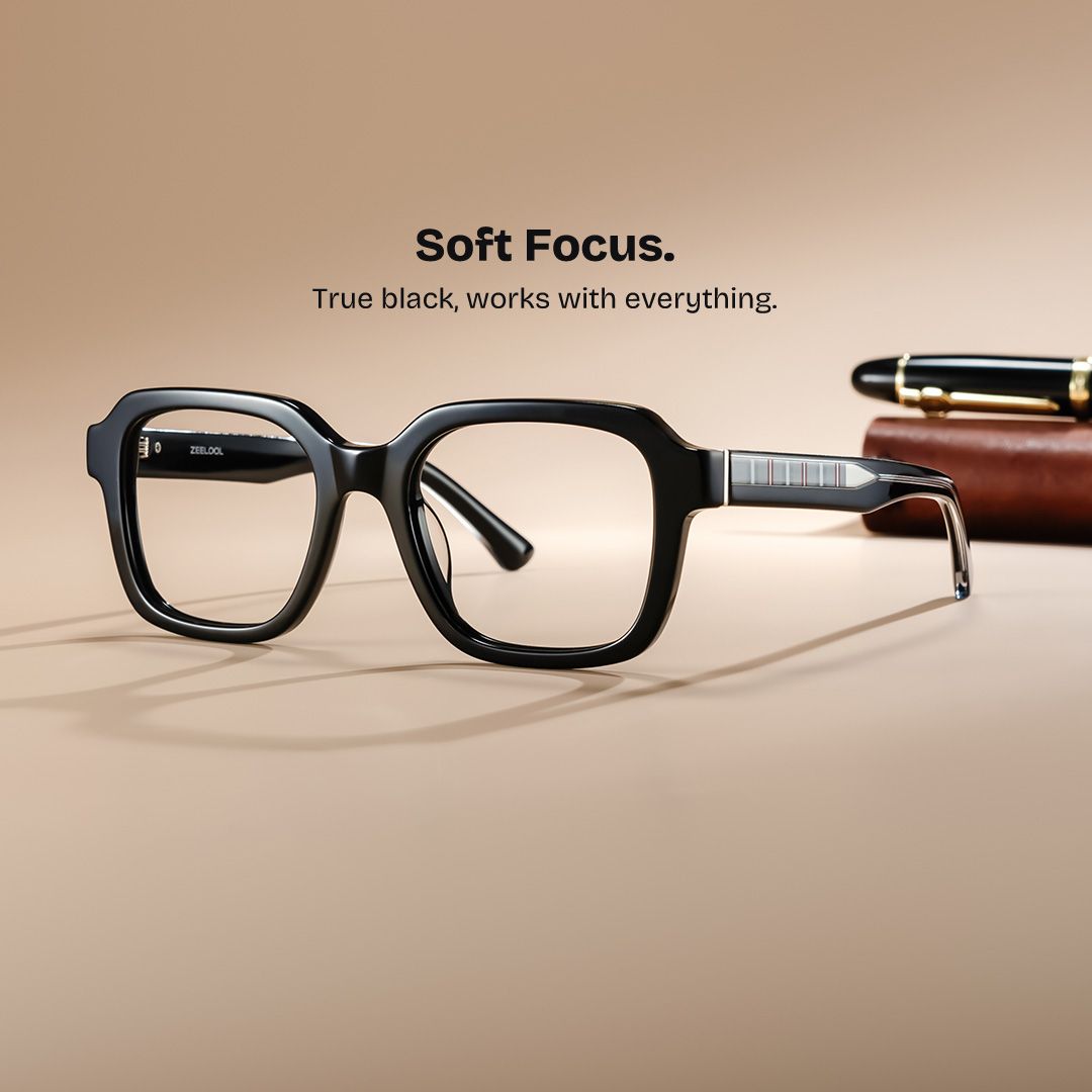 Parker Black Square Eyeglasses for Women | ZEELOOL0