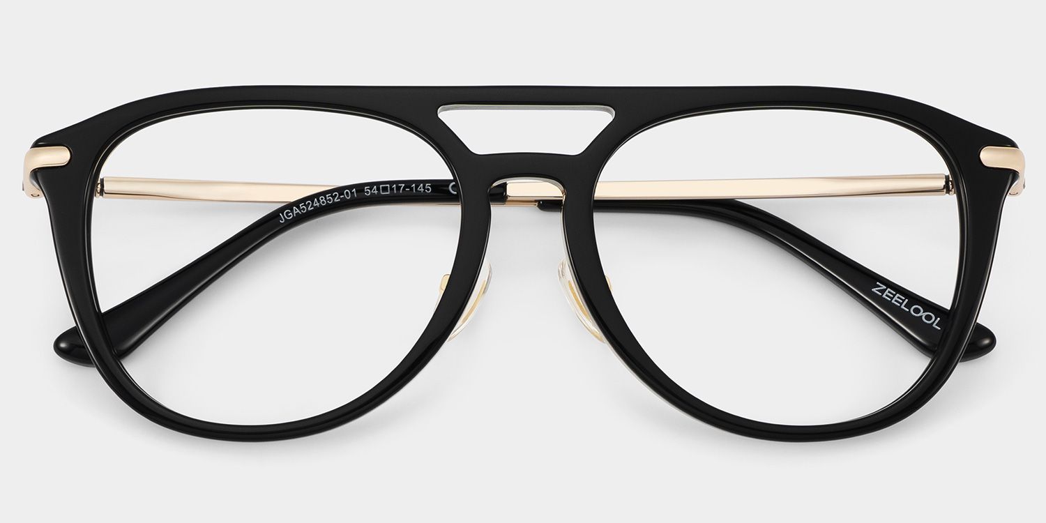 Isabelle Black Aviator glasses | Varsity Athleisure Stripe2