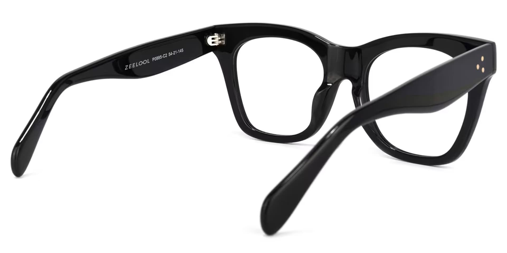 Gordon Rectangle Black Eyeglasses & Glasses Frames5