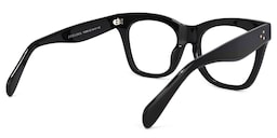 Gordon Rectangle Black Glasses5