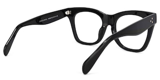 Gordon Rectangle Black Glasses5