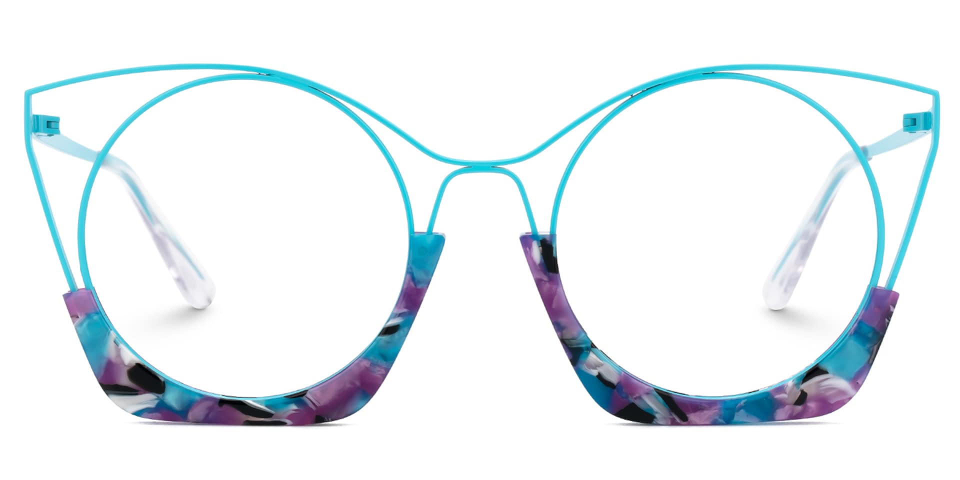 Barbara Glasses in Atoll-Light Blue Eyglass Frames0