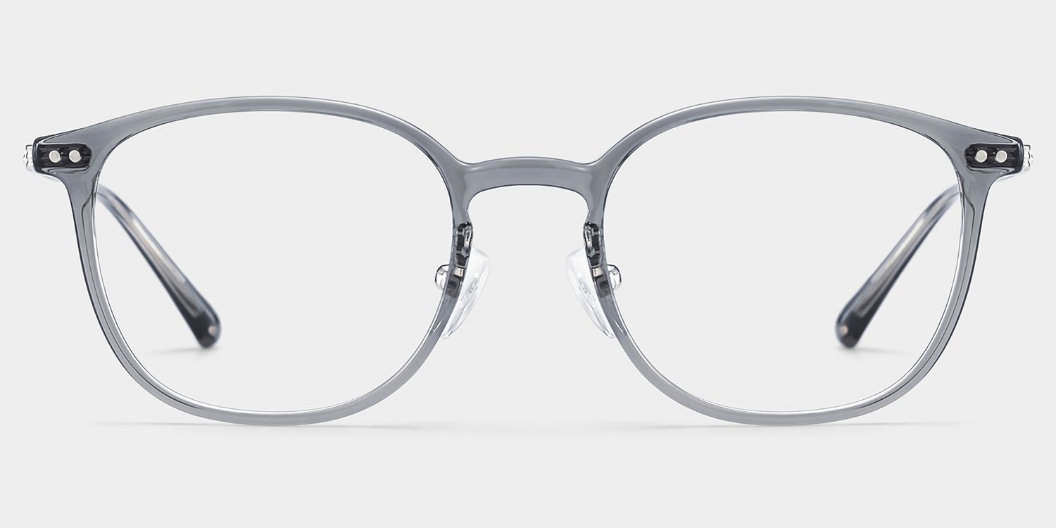 Mira Gray Frame Prescription Glasses with Oval Shape | ZEELOOL1