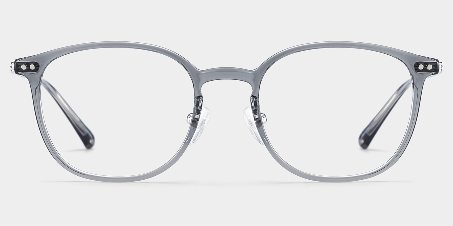 Mira Gray Frame Prescription Glasses with Oval Shape | ZEELOOL1