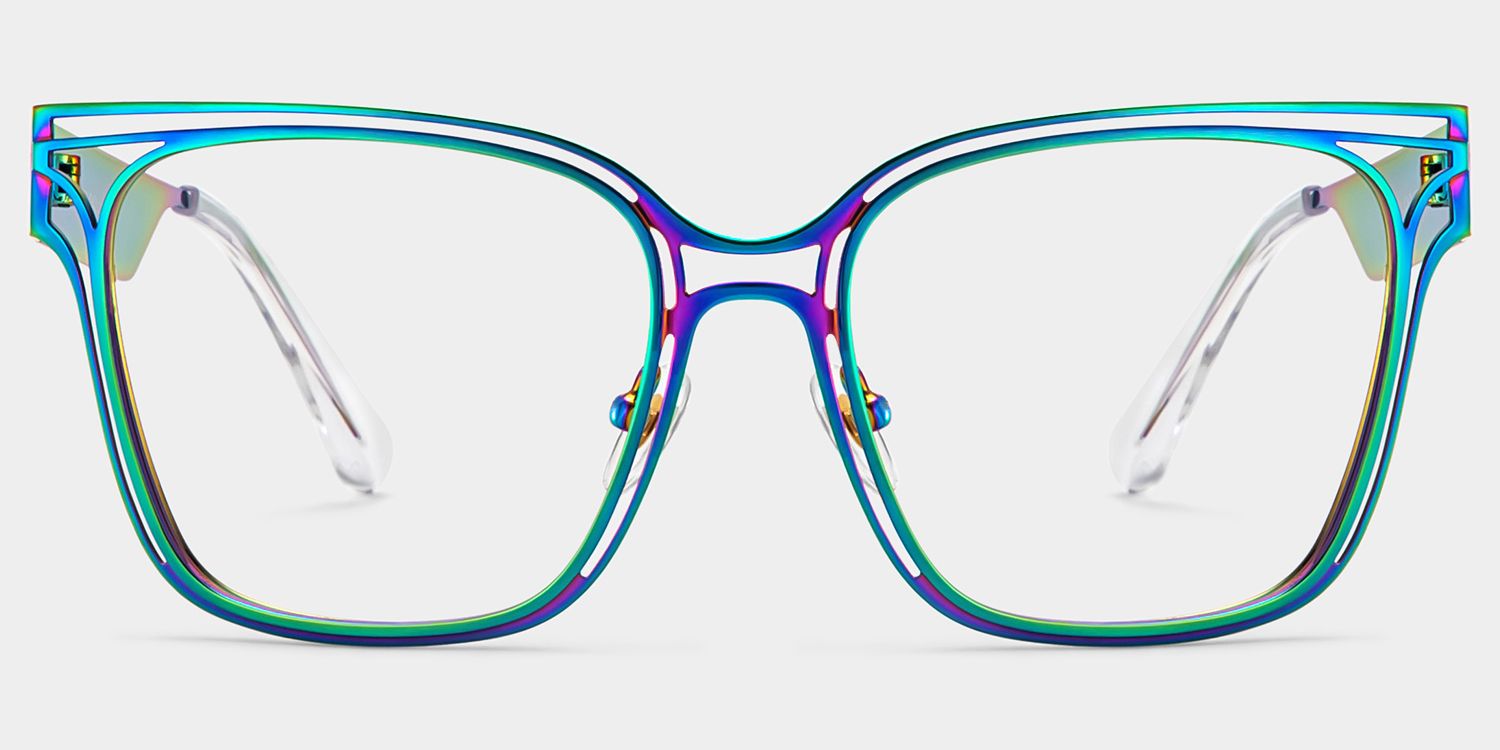 Women's Dacarine Square Iridescent Glasses Frames for Sale1