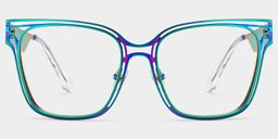 Dacarine Square Iridescent Glasses1