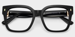 Scicluna Square Black Glasses2