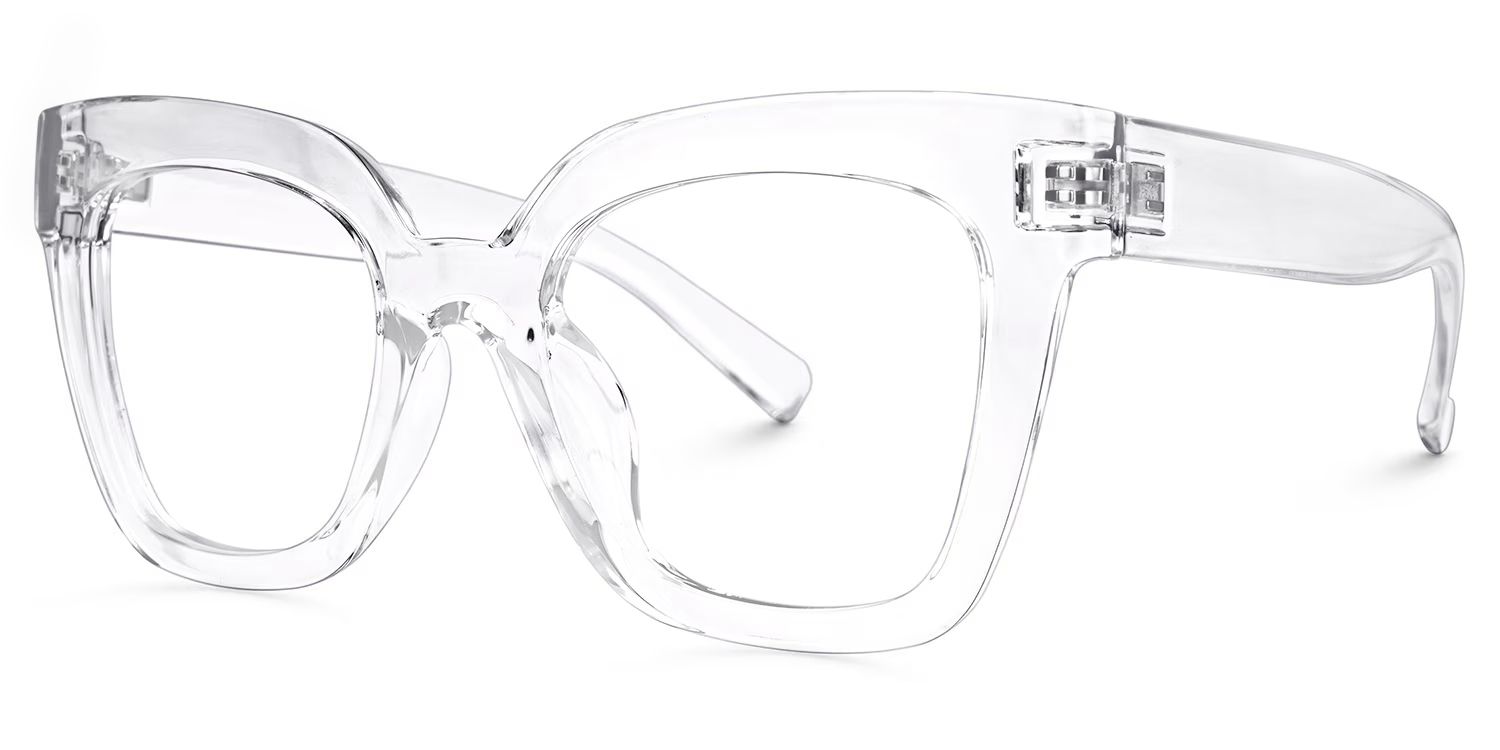 Malcolm Square Clear TR90 Frame Glasses | Zeelool1