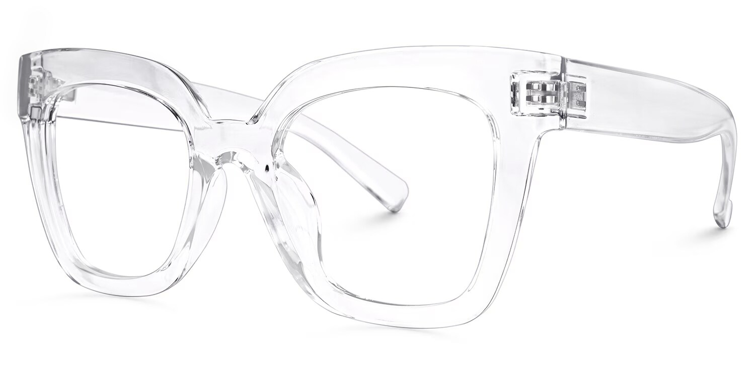 Malcolm Square Crystal TR90 Frame Glasses | Zeelool1