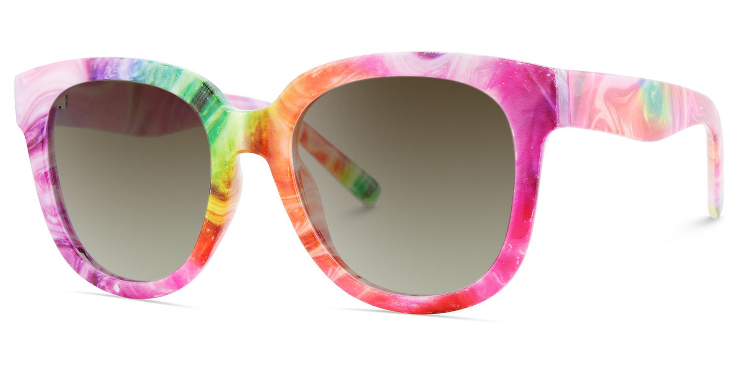 Multicolor Square Frame Glasses - Harrell on Sale | Zeelool2