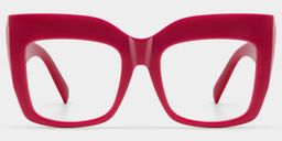 Alberta Cat Eye Red Glasses0