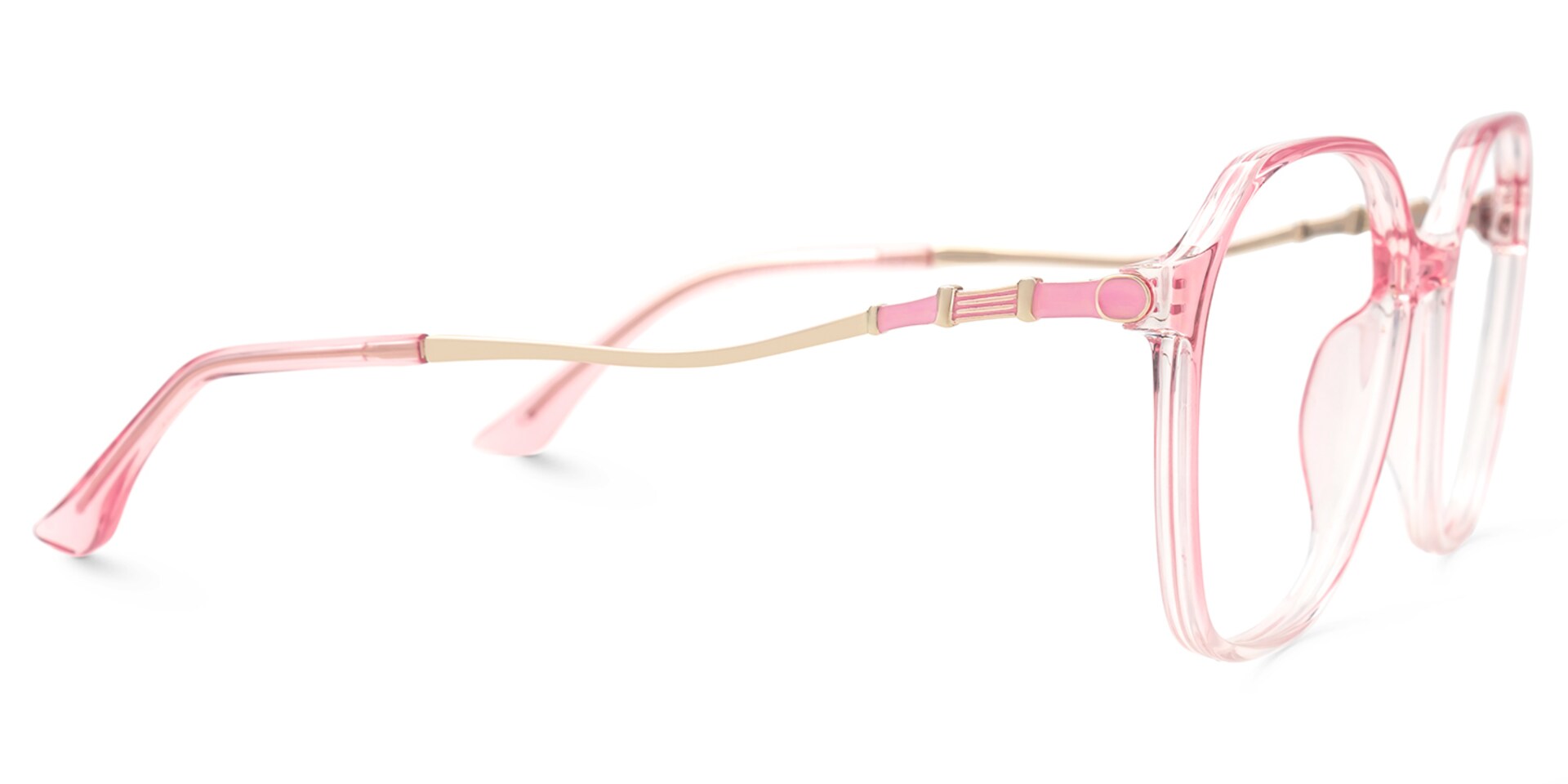 Lekesha Thin Geometric Pink Glasses For Sale  | Zeelool2