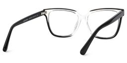 Benguie Square Black Clear Glasses5