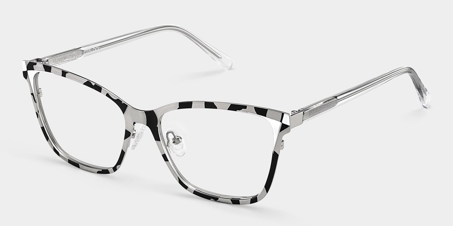 Elise Tortoise Frame Glasses with Rectangle Frame Online | ZEELOOL3