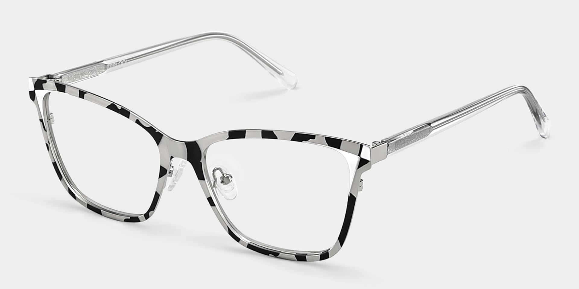Elise Tortoise Frame Glasses with Rectangle Frame Online | ZEELOOL3