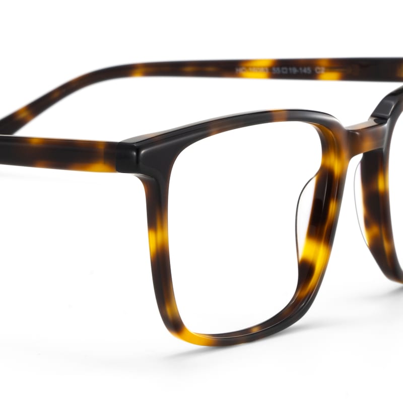 Rectangle Tortoise Eyeglasses- Aidan Acetate Frame Glasses5