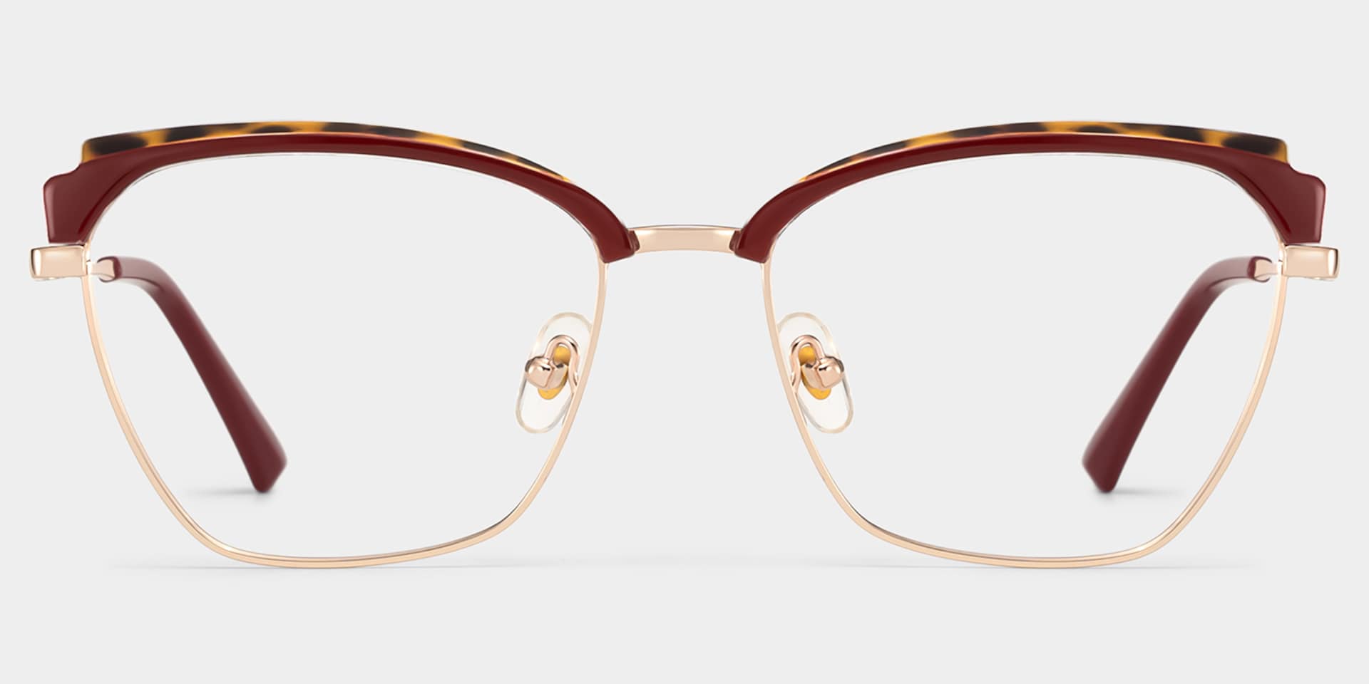 Phoebe Browline Red Frame Eyeglasses for Woman| ZEELOOL1