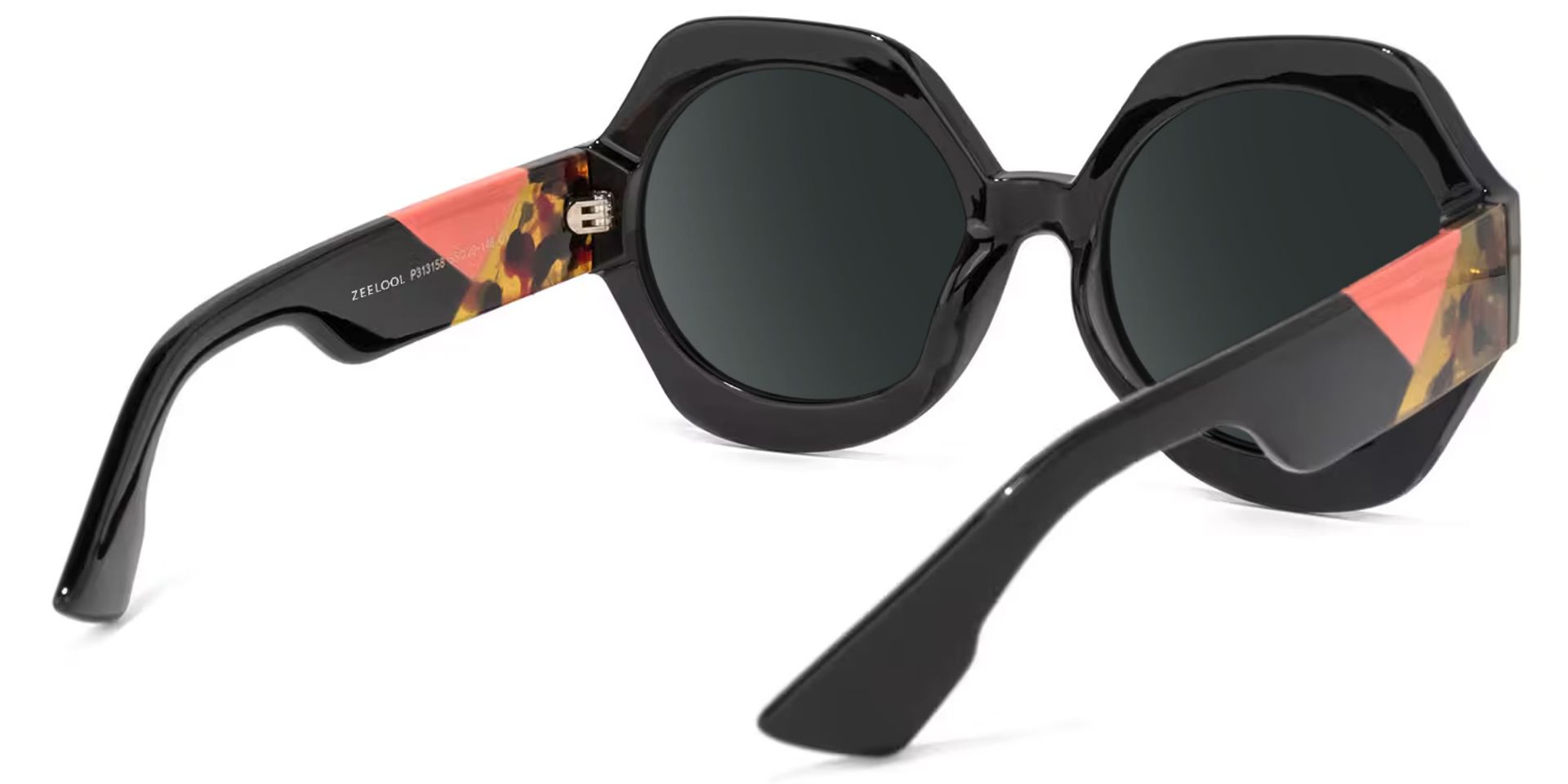 Geoffrey Geometric Black Sunglasses | Zeelool Glasses4