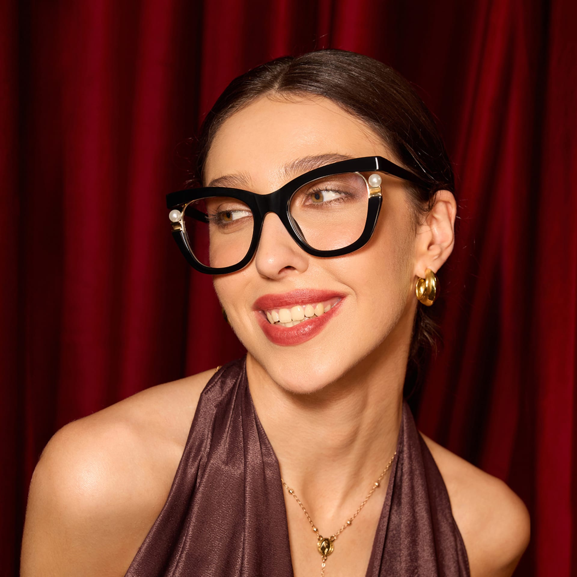 Pearl - Cat Eye Glasses with Pearls1