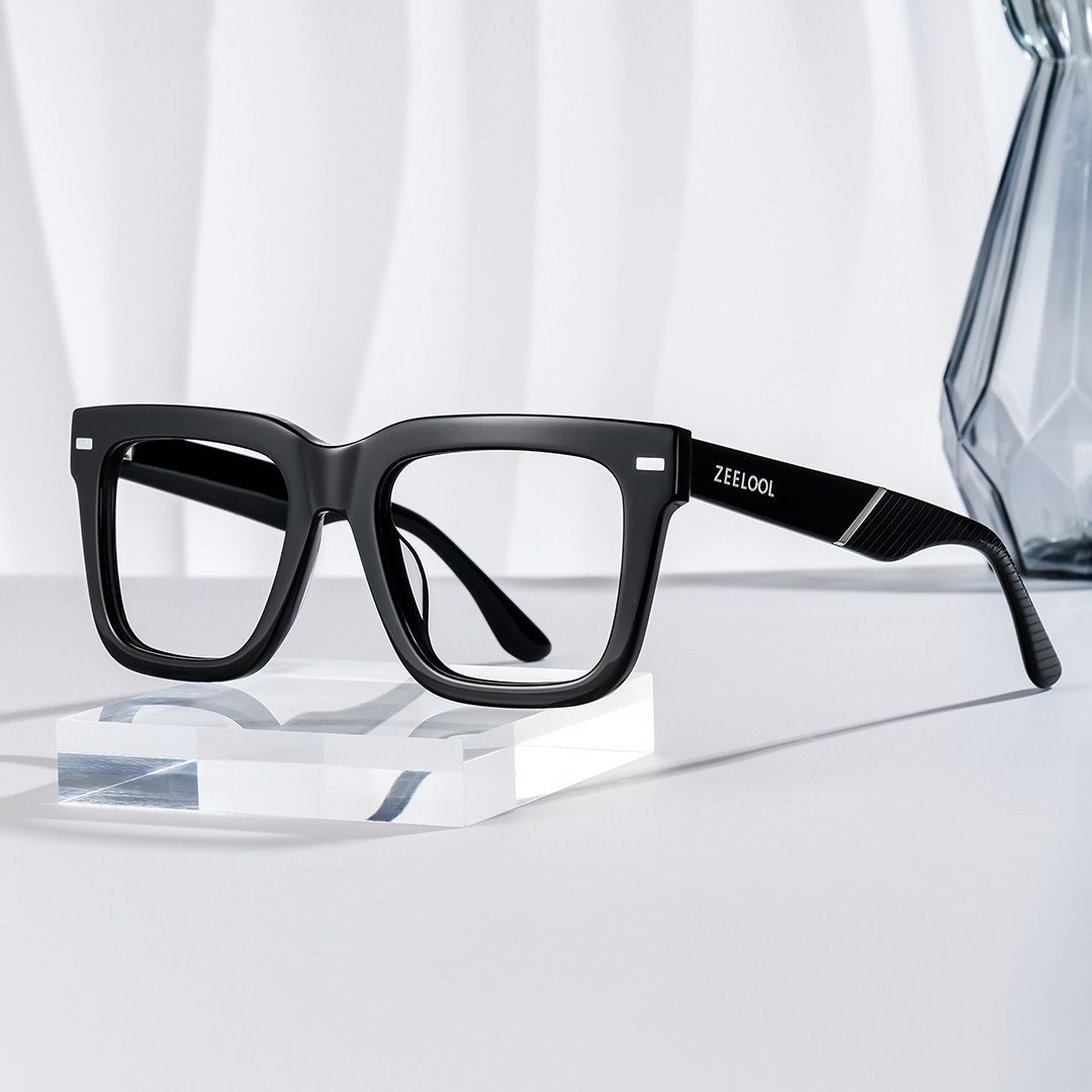 Thick Black Frame Glasses For Men0