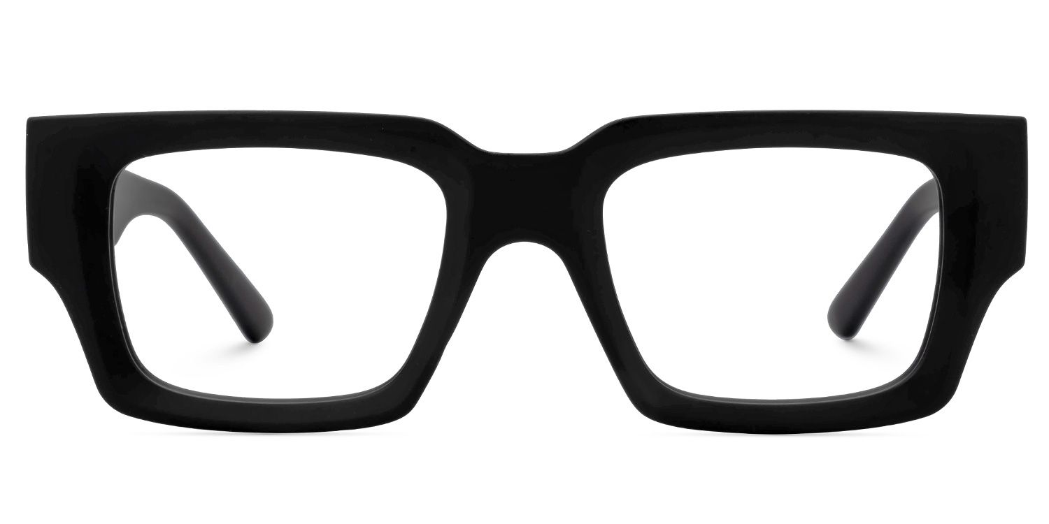 Black TR90 Rectangle Eyeglasses- Garza0